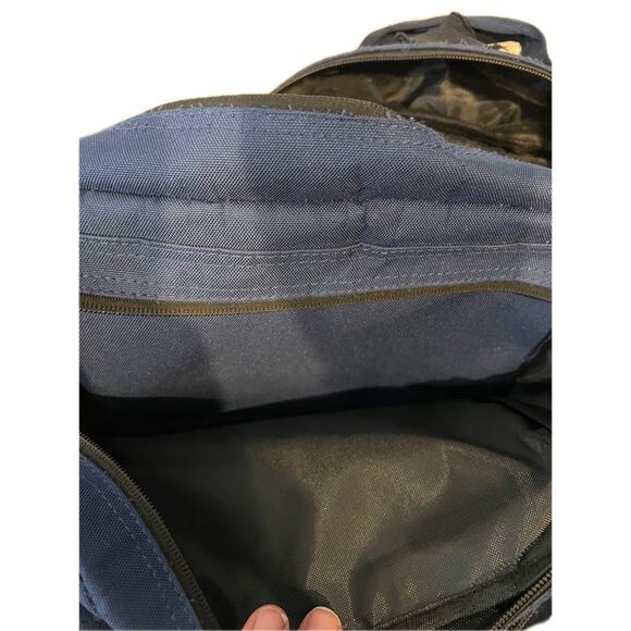 Highland Tactical Blue Canvas Backpack L 36L - Picture 4 of 5